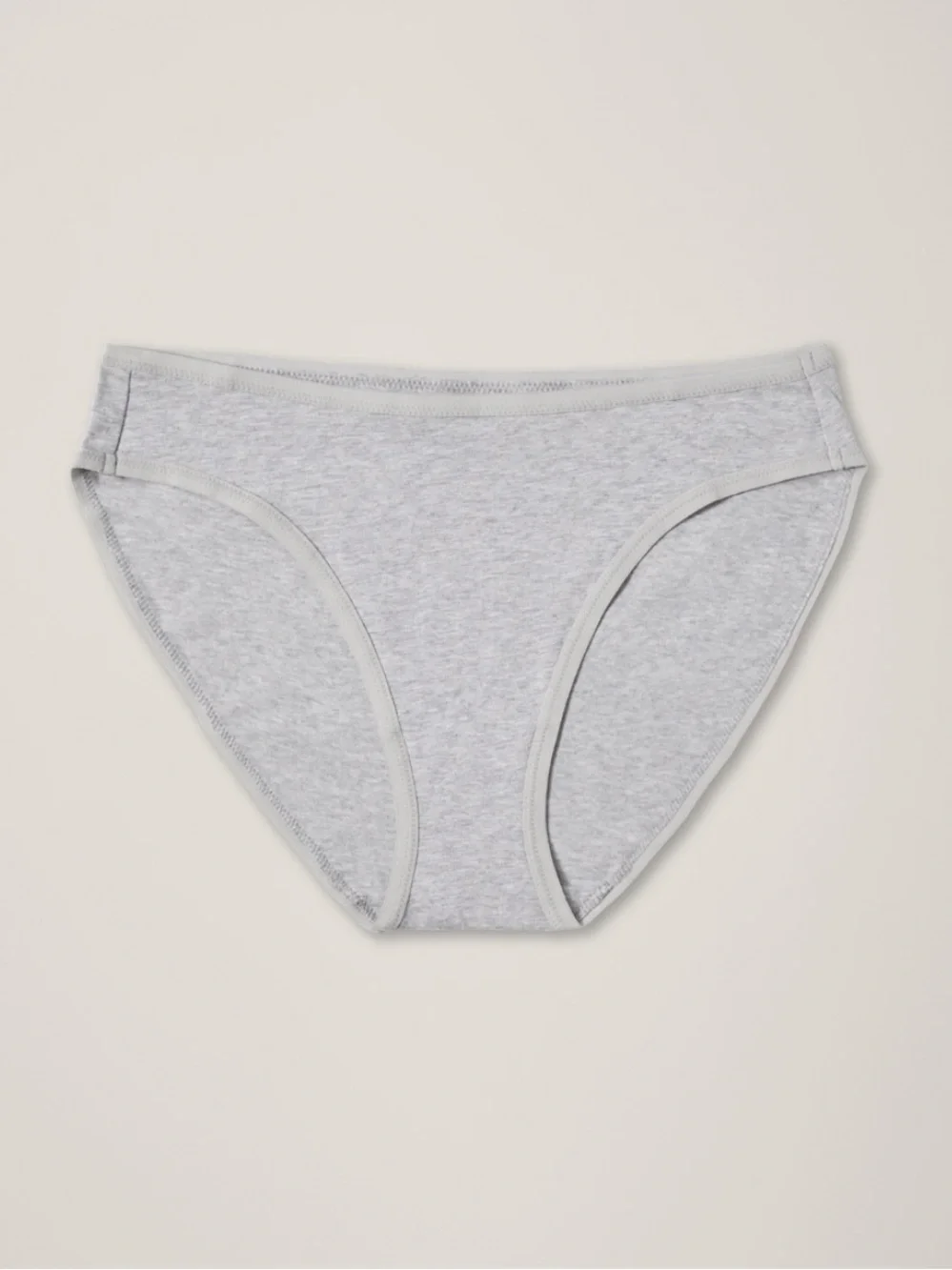 NWT! Pact Organic Everyday Classic Fit Bikini Heather Gray Cotton Bikini
